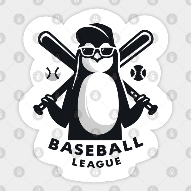 Penguin Baseball Tribute - Penguin Baseball League Sticker by TributeDesigns